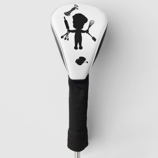 De Baker snijdt zijn gereedschap / gereedschap Golfheadcover (Voorkant)