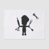 De Baker snijdt zijn gereedschap / gereedschap Tissuepapier (Voorkant)