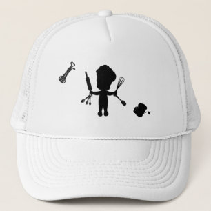 De Baker snijdt zijn gereedschap / gereedschap Trucker Pet