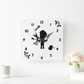 De Baker snijdt zijn gereedschap / gereedschap Vierkante Klok (Huis)