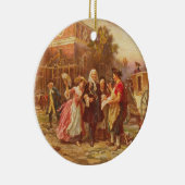 De bakermat van de liberty Jean Gerome Ferris Keramisch Ornament (Rechts)