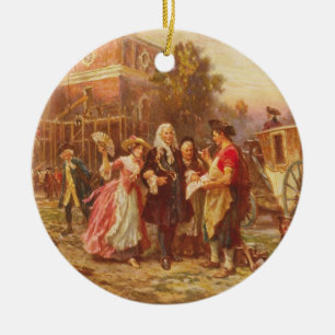 De bakermat van de liberty Jean Gerome Ferris Keramisch Ornament