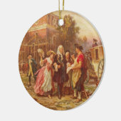De bakermat van de liberty Jean Gerome Ferris Keramisch Ornament (Links)