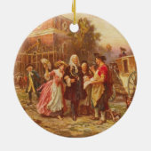 De bakermat van de liberty Jean Gerome Ferris Keramisch Ornament (Achterkant)