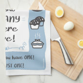 De Baker's Tea Towel Gift (Blauw) Theedoek (Quarter Fold)