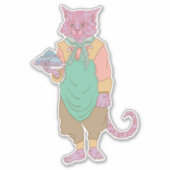 De bakkat sticker (Voorkant)