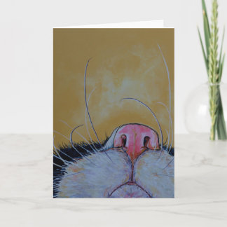 De bakkebaardenWenskaart van de kat Kaart