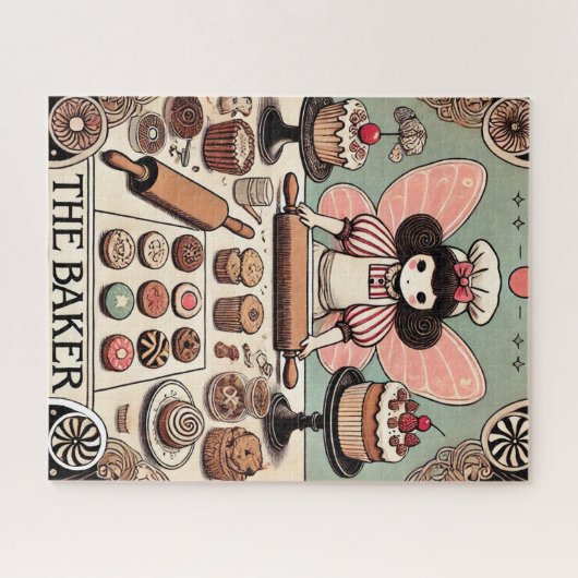 De bakker tarot Kaart fee Legpuzzel (Horizontaal)