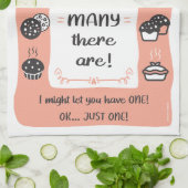 De bakker theedoek cadeau (perzik) (Gevouwen)