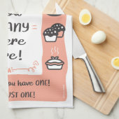 De bakker theedoek cadeau (perzik) (Quarter Fold)