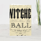 De bal Halloween van Heksen Kaart (Achterkant)