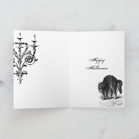 De bal Halloween van Heksen Kaart (Binnen)