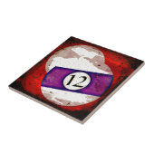 DE BAL NUMMER 12 VAN HET BILJART TEGELTJE (Zijkant)