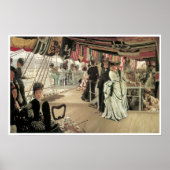 De bal op het schip, James Tissot Poster (Voorkant)