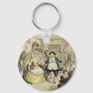 De bal van de heer Fezziwig, een kerstkarol Sleutelhanger