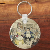 De bal van de heer Fezziwig, een kerstkarol Sleutelhanger (Voorkant)