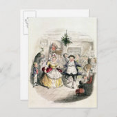De bal van de heer Fezziwig, van 'A Kerstcarol' Feestdagenkaart (Voorkant / Achterkant)
