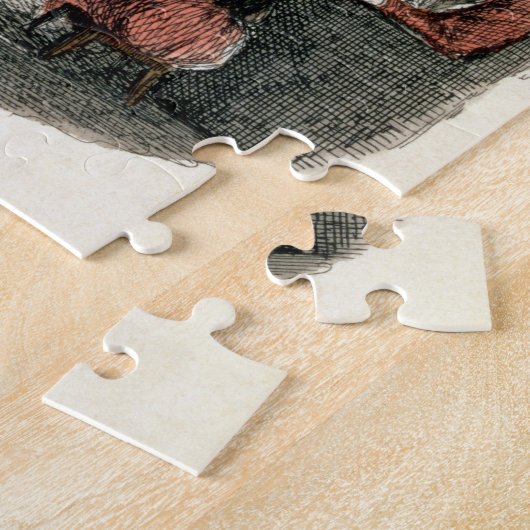 De bal van de heer Fezziwig, van 'A Kerstcarol' Legpuzzel (Zijkant)