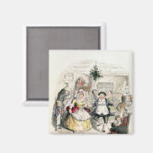 De bal van de heer Fezziwig, van 'A Kerstcarol' Magneet (Voorkant / Achterkant)