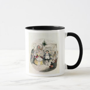 De bal van de heer Fezziwig, van 'A Kerstcarol' Mok