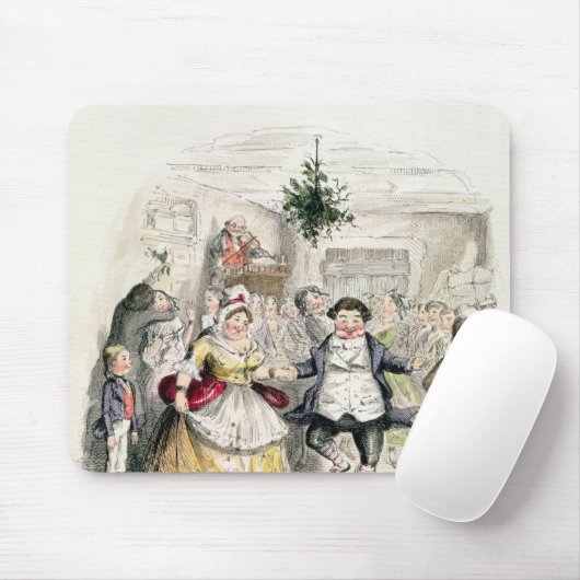 De bal van de heer Fezziwig, van 'A Kerstcarol' Muismat (Met muis)