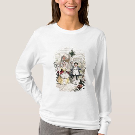 De bal van de heer Fezziwig, van 'A Kerstcarol' T-shirt (Voorkant)