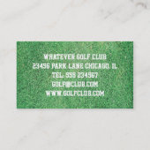 De Bal van de Schoenen van het golf Gloves de Visitekaartje (Achterkant)