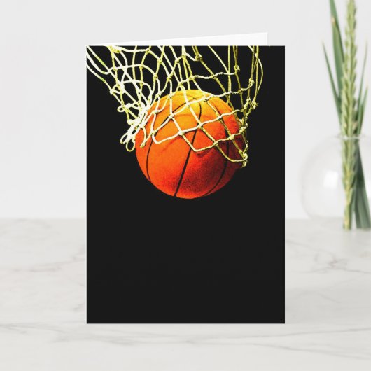 De Bal van het basketbal Kaart (Voorkant)
