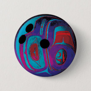 De Bal van het kegelen Ronde Button 5,7 Cm