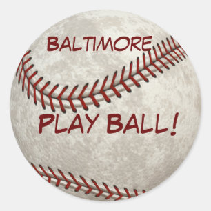 De Bal van het Spel van het Honkbal van Baltimore! Ronde Sticker
