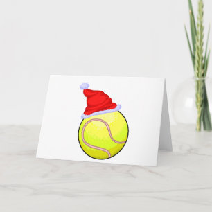 De Bal van het tennis (het Pet van de Kerstman) Feestdagen Kaart
