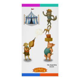 De balancerende bos bloemen perfect poster