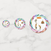 De balancerende groep confetti (Achterkanten)