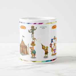 De balancerende groep grote koffiekop