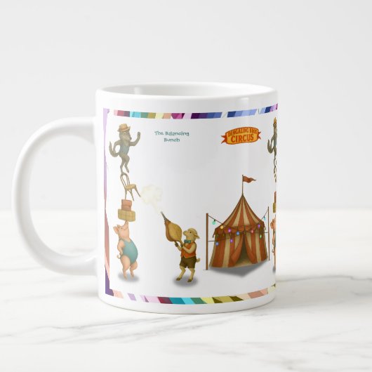 De balancerende groep grote koffiekop (Links)