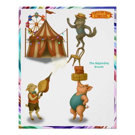 De balancerende groep perfect poster (Voorkant)