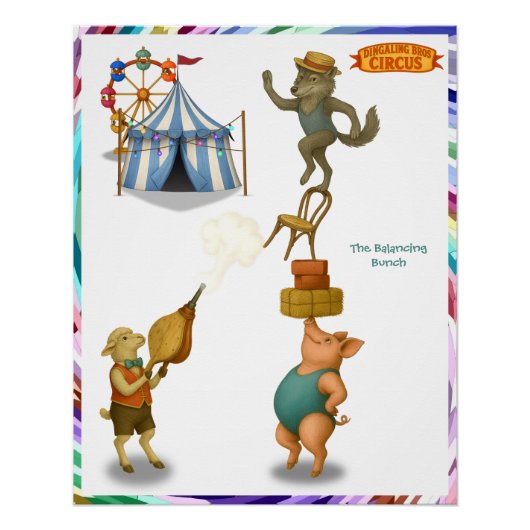 De balancerende groep perfect poster (Voorkant)