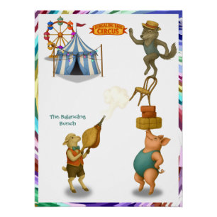 De balancerende groep perfect poster