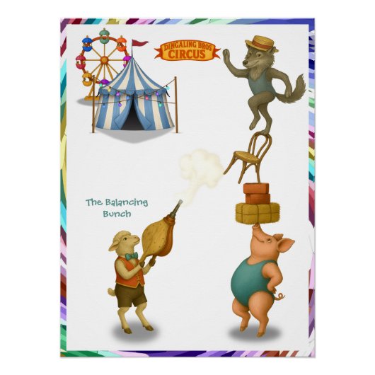 De balancerende groep perfect poster (Voorkant)