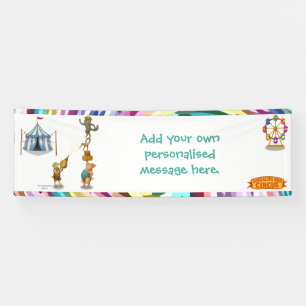 De balancerende groep spandoek