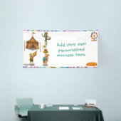 De balancerende groep spandoek (Beurs)