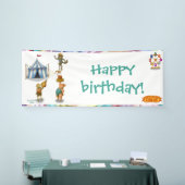 De balancerende groep spandoek (Beurs)