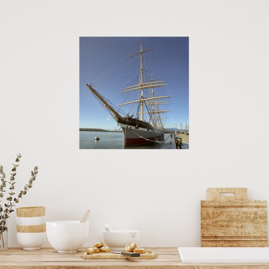 De BALCLUTHA-schooner Poster (Keuken)
