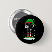 De Bald Elf kerstfamilie komt overeen met de kerst Ronde Button 5,7 Cm (Voorkant /achterkant)