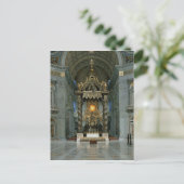 De Baldacchino, het hoge altaar en de stoel Briefkaart (Staand voorkant)