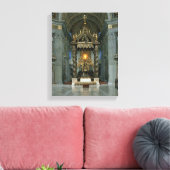 De Baldacchino, het hoge altaar en de stoel Canvas Afdruk (Insitu (Woonkamer))