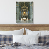De Baldacchino, het hoge altaar en de stoel Canvas Afdruk (Insitu (Slaapkamer))