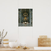 De Baldacchino, het hoge altaar en de stoel Poster (Keuken)