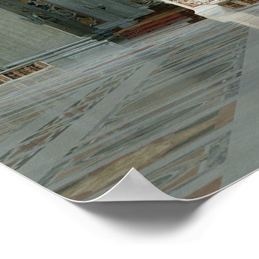 De Baldacchino, het hoge altaar en de stoel Poster (Hoek)