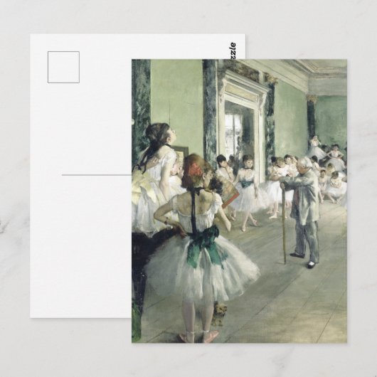 De baletklasse Edgar Degas Briefkaart (Voorkant / Achterkant)